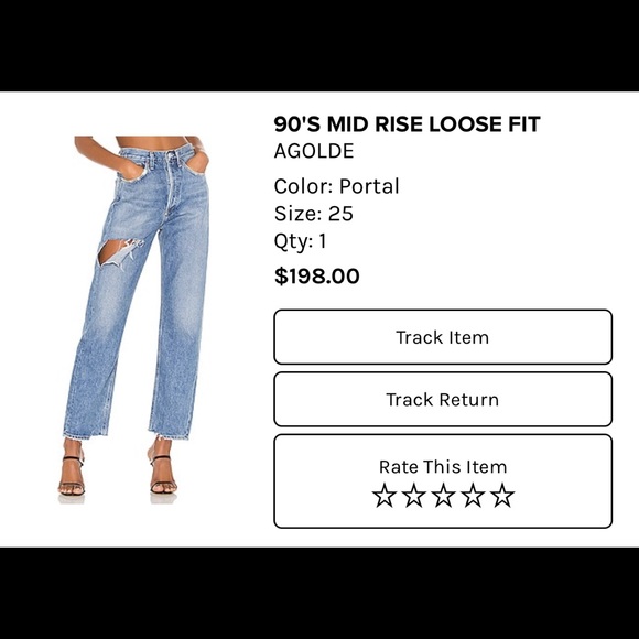 Agolde 90’s mid rise loose fit - Picture 5 of 5